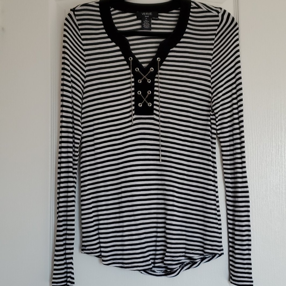 Stripe Long Sleeve Top